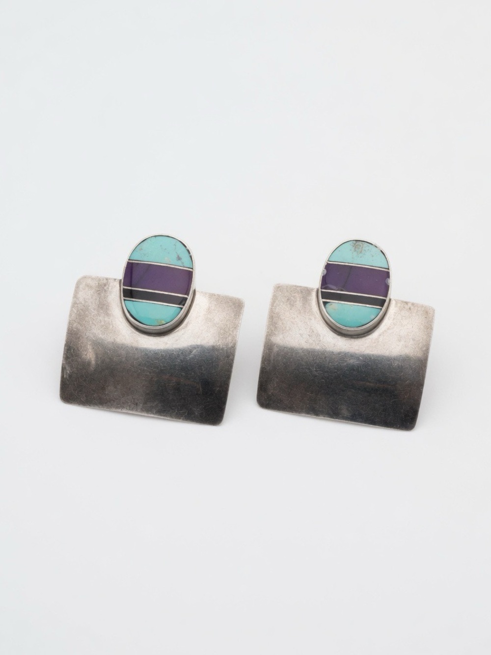 Ray Knifewing Tracy Navajo Sterling Silver Earrings